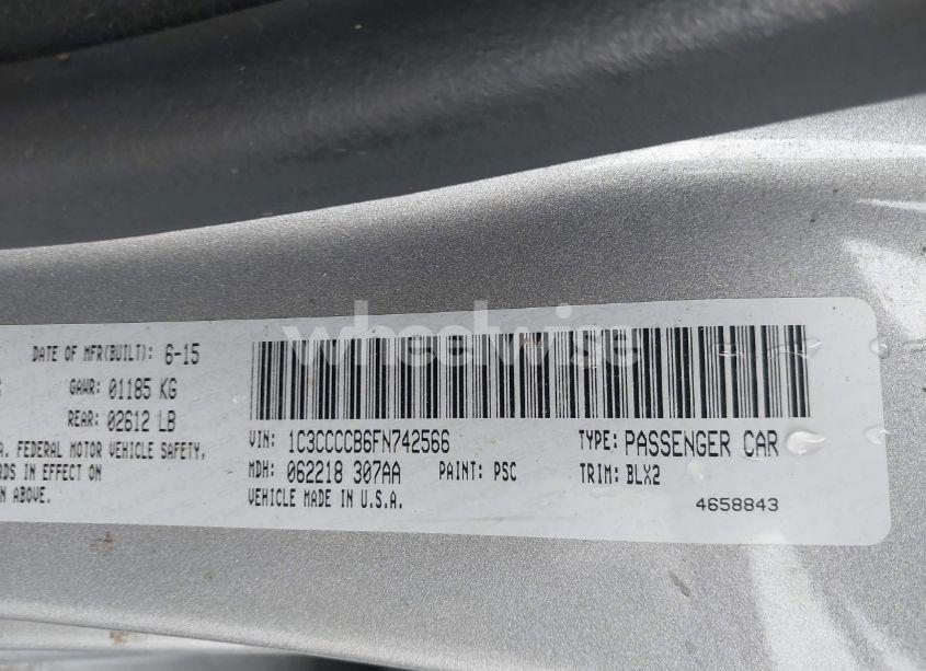 Photo 9 of 2015 Chrysler 200 C (VIN 1C3CCCCB6FN742566)