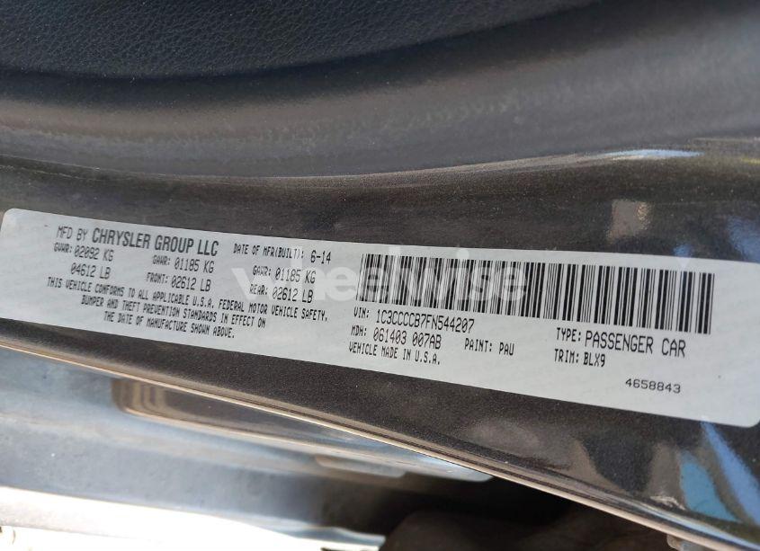 Photo 9 of 2015 Chrysler 200 C (VIN 1C3CCCCB7FN544207)