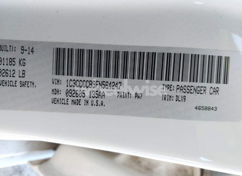 Photo 9 of 2015 Chrysler 200 C (VIN 1C3CCCCB9FN564247)