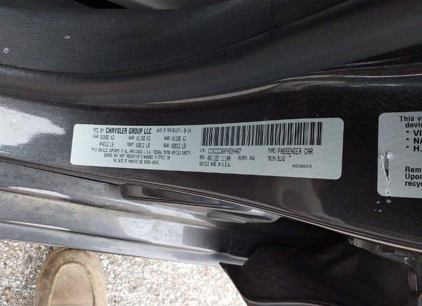 Photo 9 of 2015 Chrysler 200 C (VIN 1C3CCCCBXFN524467)