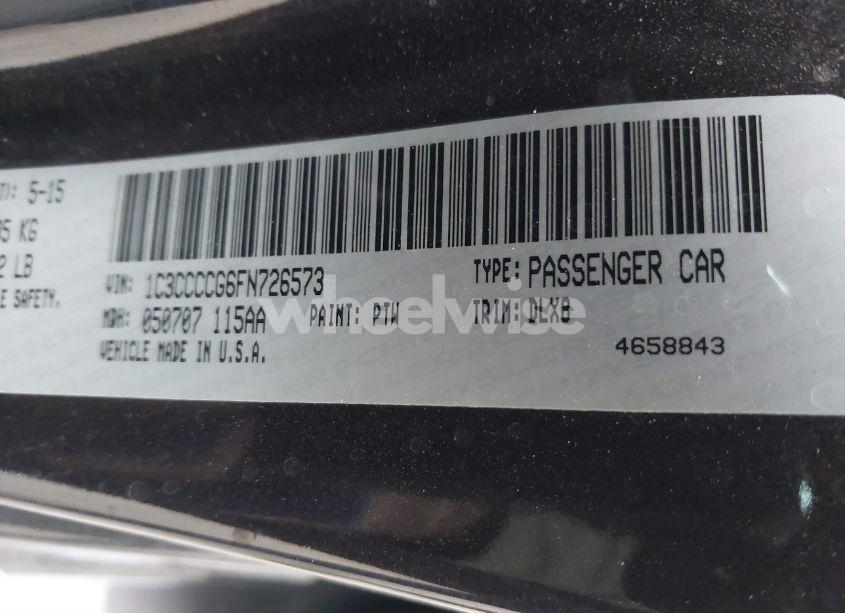 Photo 9 of 2015 Chrysler 200 C (VIN 1C3CCCCG6FN726573)