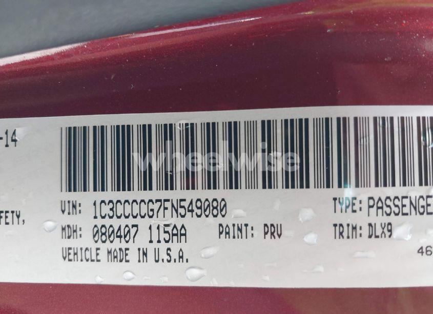 Photo 9 of 2015 Chrysler 200 C (VIN 1C3CCCCG7FN549080)