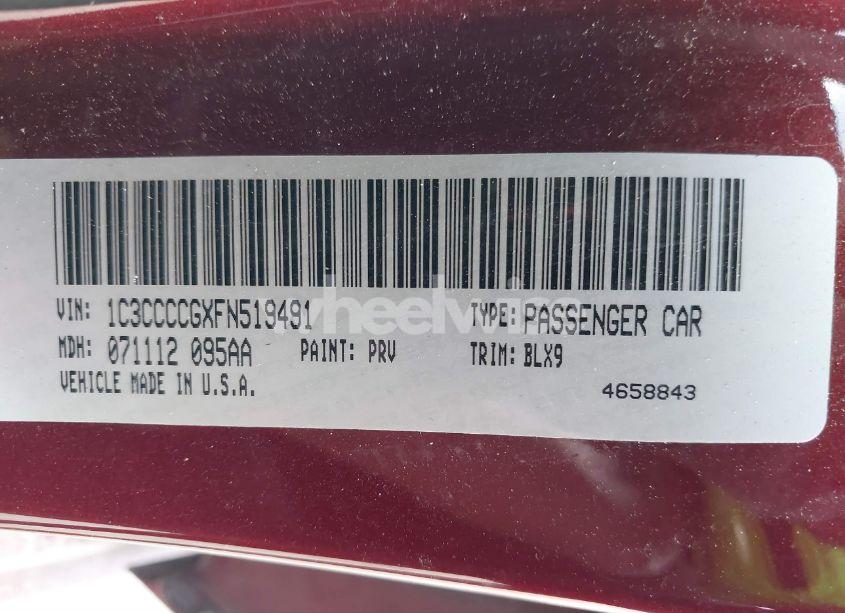 Photo 9 of 2015 Chrysler 200 C (VIN 1C3CCCCGXFN519491)