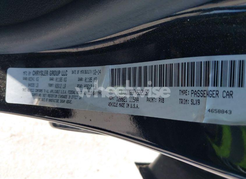 Photo 9 of 2015 Chrysler 200 S (VIN 1C3CCCDG6FN632157)