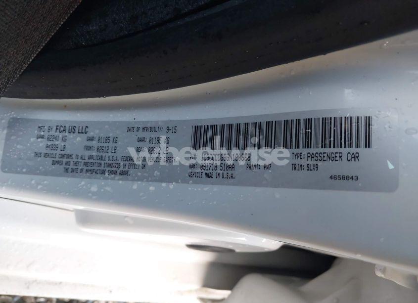 Photo 9 of 2016 Chrysler 200 S (VIN 1C3CCCDG6GN130668)