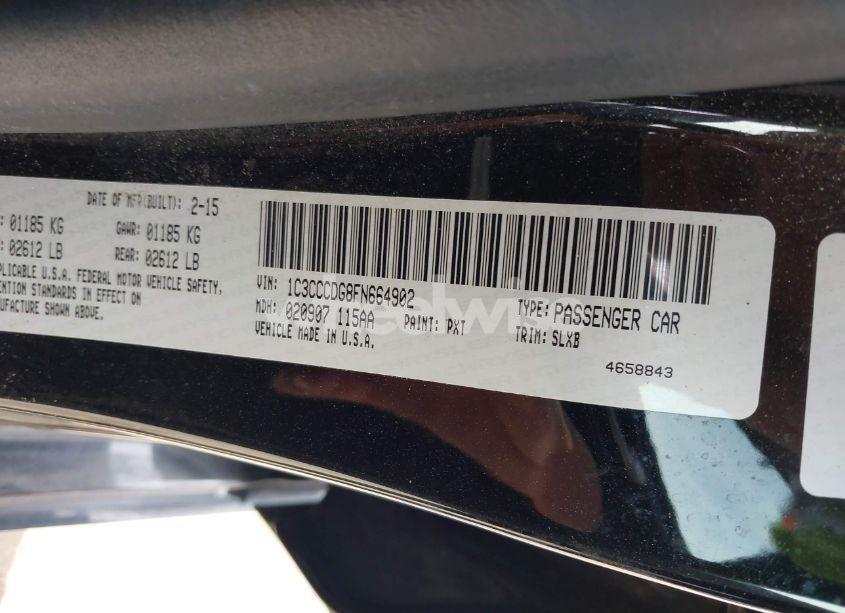 Photo 9 of 2015 Chrysler 200 S (VIN 1C3CCCDG8FN664902)