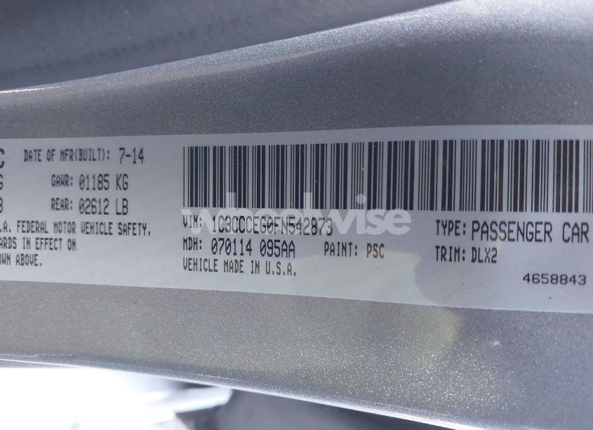 Photo 9 of 2015 Chrysler 200 C (VIN 1C3CCCEG0FN542873)