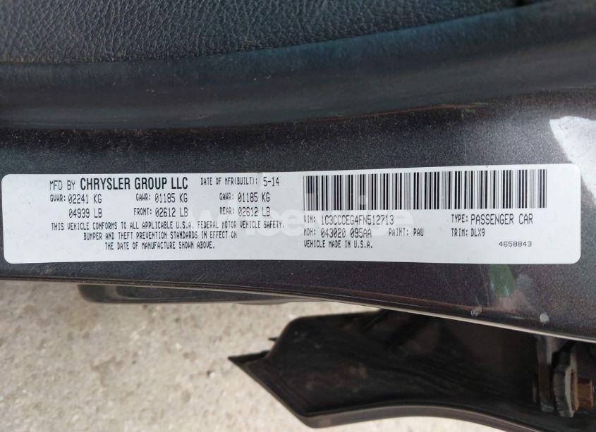 Photo 9 of 2015 Chrysler 200 C (VIN 1C3CCCEG4FN512713)