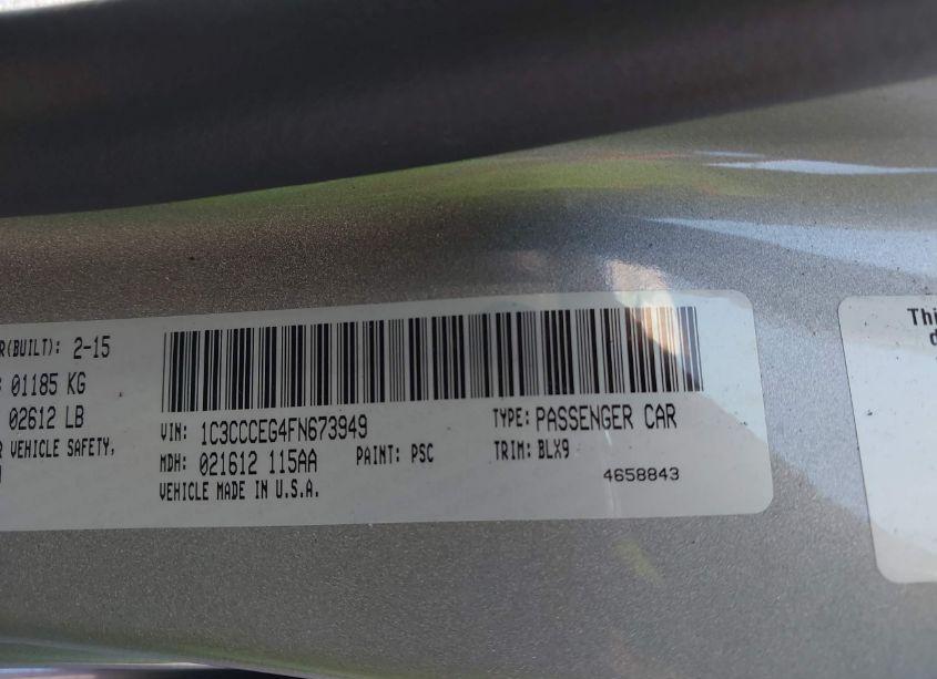 Photo 9 of 2015 Chrysler 200 C (VIN 1C3CCCEG4FN673949)