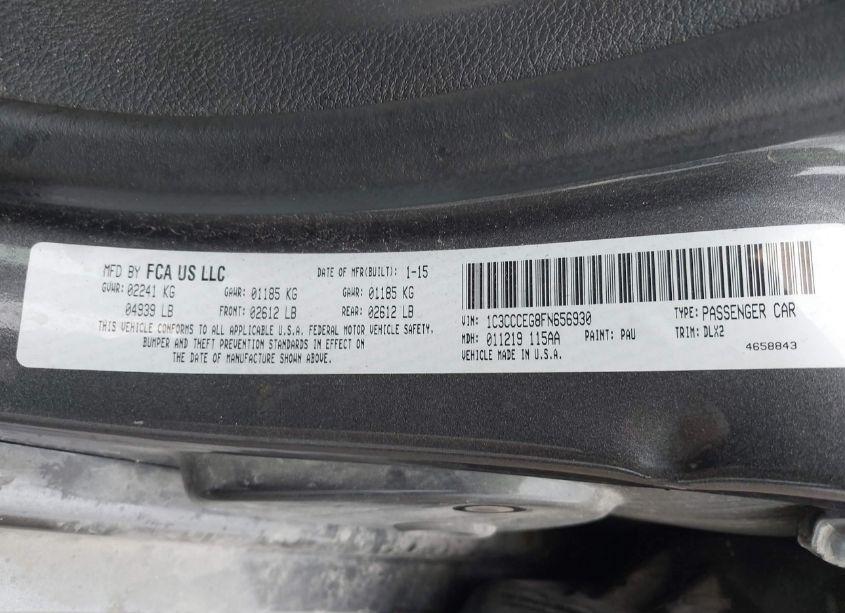 Photo 9 of 2015 Chrysler 200 C (VIN 1C3CCCEG8FN656930)