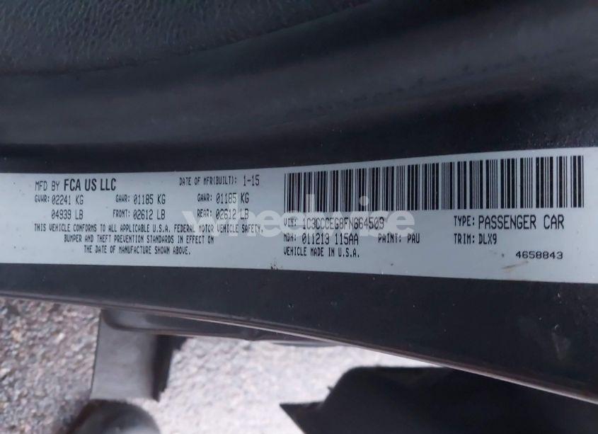 Photo 9 of 2015 Chrysler 200 C (VIN 1C3CCCEG8FN664509)