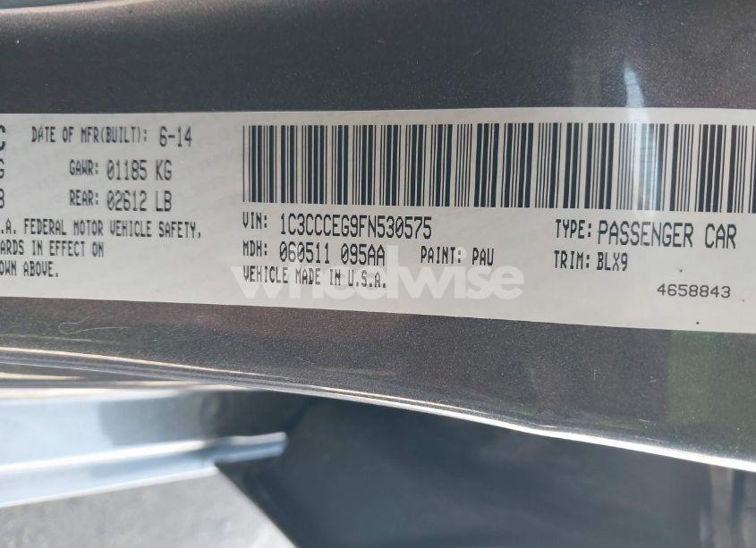 Photo 9 of 2015 Chrysler 200 C (VIN 1C3CCCEG9FN530575)