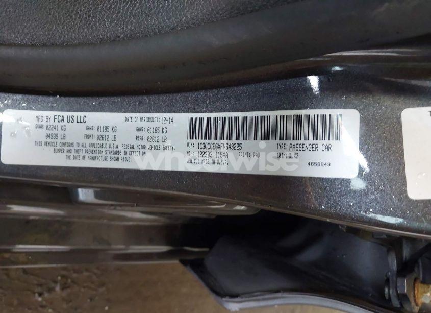 Photo 9 of 2015 Chrysler 200 C (VIN 1C3CCCEGXFN643225)