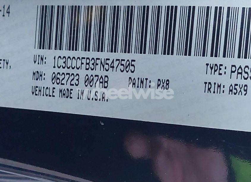 Photo 9 of 2015 Chrysler 200 LX (VIN 1C3CCCFB3FN547505)