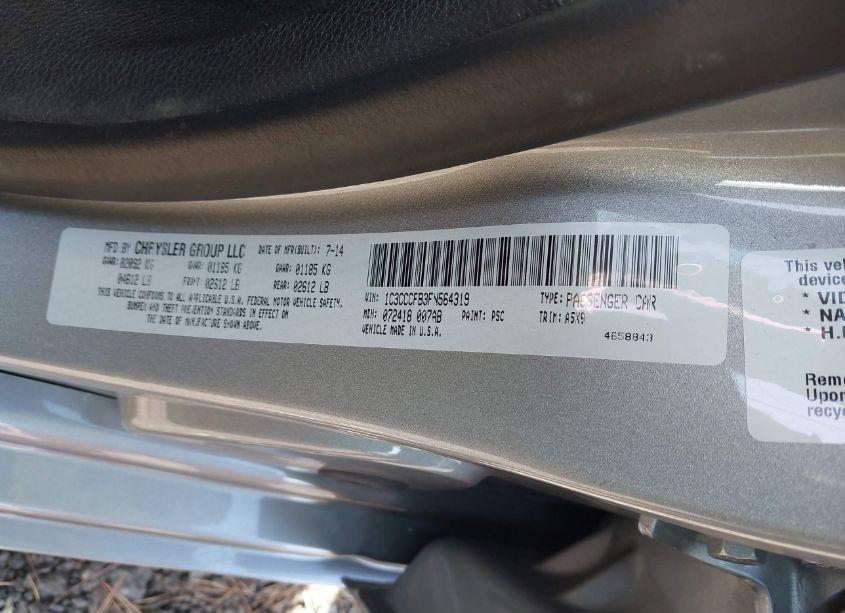 Photo 9 of 2015 Chrysler 200 LX (VIN 1C3CCCFB3FN564319)