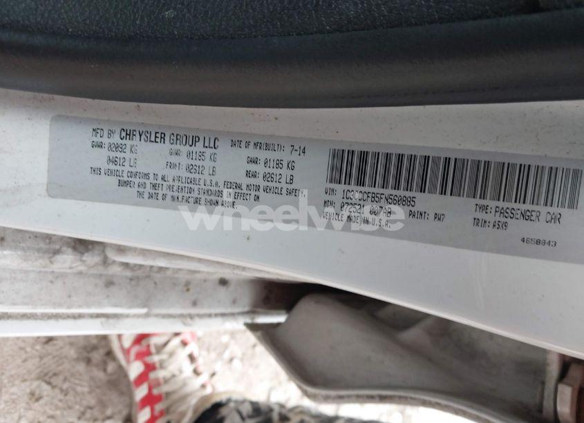 Photo 9 of 2015 Chrysler 200 LX (VIN 1C3CCCFB5FN560885)