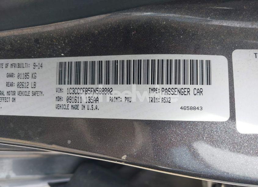 Photo 9 of 2015 Chrysler 200 LX (VIN 1C3CCCFB5FN588802)