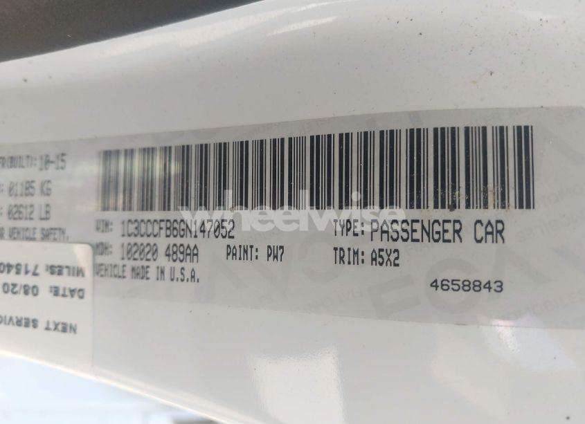 Photo 9 of 2016 Chrysler 200 LX (VIN 1C3CCCFB6GN147052)