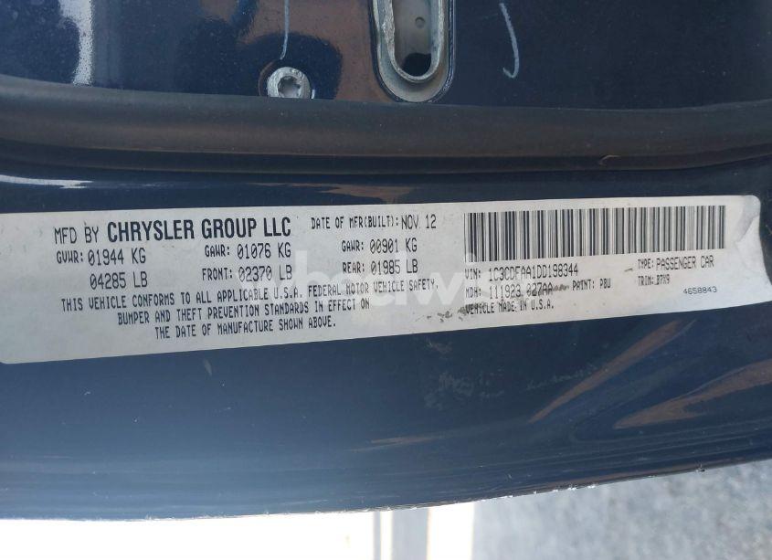 Photo 9 of 2013 Dodge Dart SE (VIN 1C3CDFAA1DD198344)