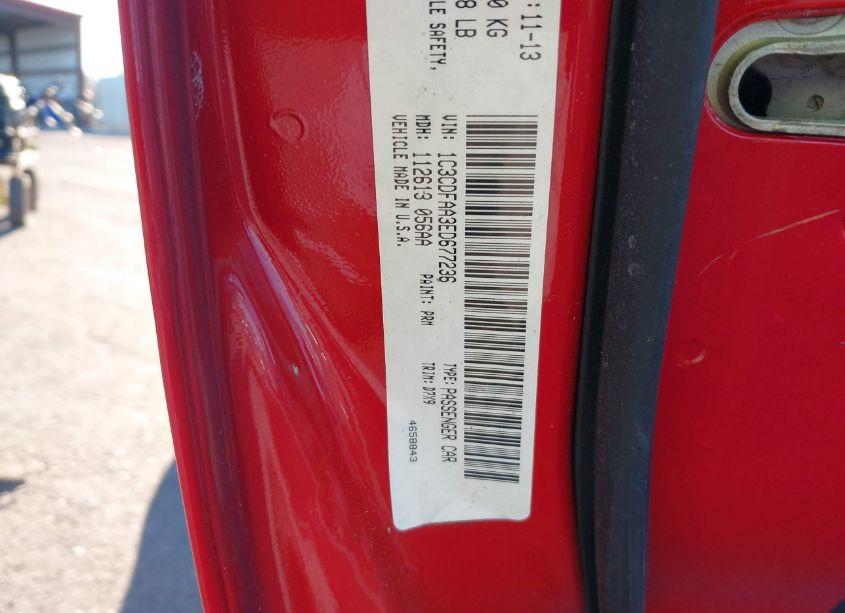 Photo 9 of 2014 Dodge Dart SE (VIN 1C3CDFAA3ED677236)