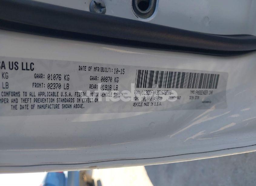 Photo 9 of 2016 Dodge Dart SE (VIN 1C3CDFAA3GD578208)