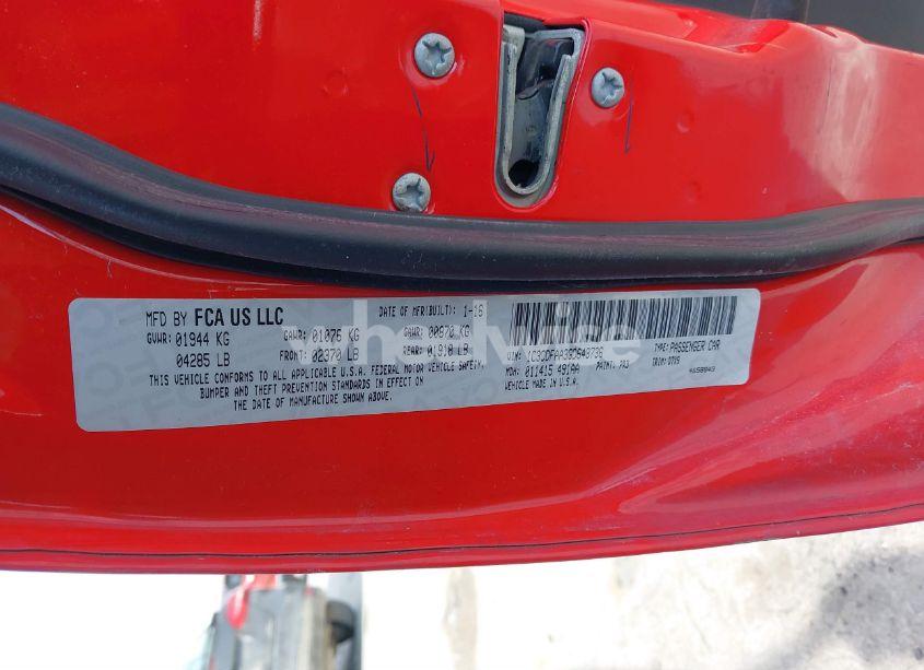 Photo 9 of 2016 Dodge Dart SE (VIN 1C3CDFAA3GD643736)