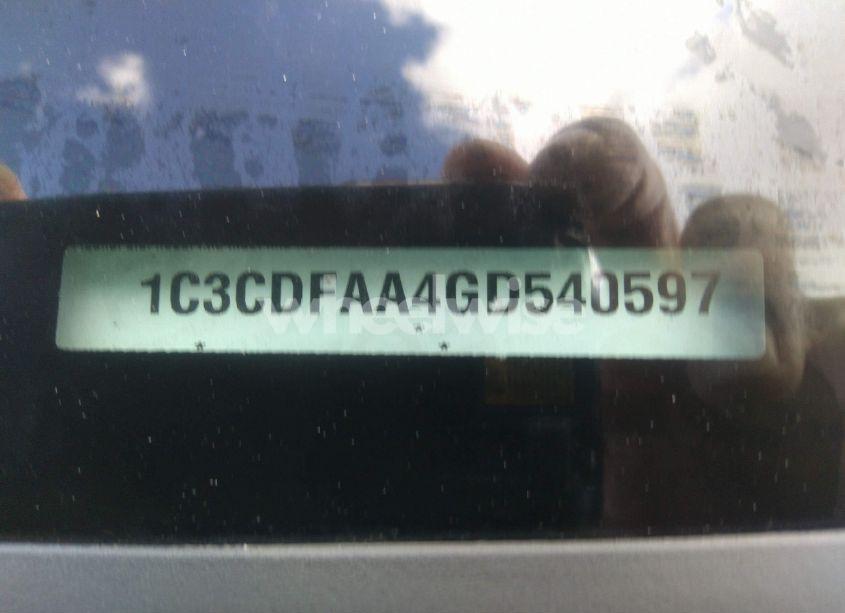 Photo 9 of 2016 Dodge Dart SE (VIN 1C3CDFAA4GD540597)