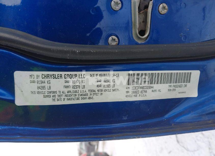 Photo 9 of 2013 Dodge Dart SE (VIN 1C3CDFAA8DD328944)