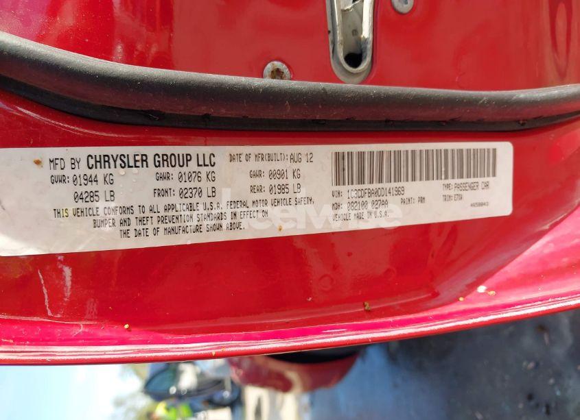 Photo 9 of 2013 Dodge Dart SXT (VIN 1C3CDFBA0DD141969)