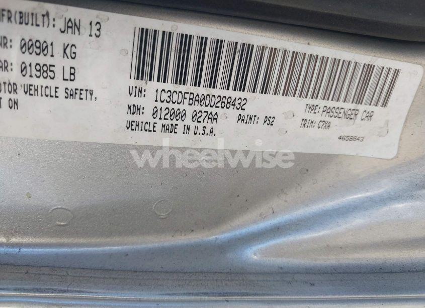 Photo 9 of 2013 Dodge Dart RALLYE (VIN 1C3CDFBA0DD268432)