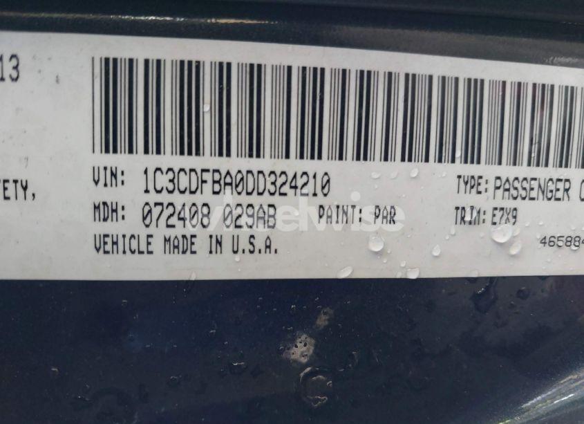 Photo 9 of 2013 Dodge Dart SXT (VIN 1C3CDFBA0DD324210)