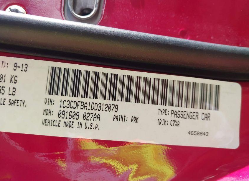 Photo 9 of 2013 Dodge Dart SXT (VIN 1C3CDFBA1DD312079)