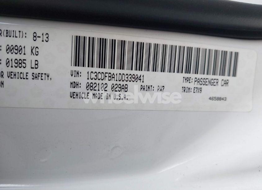 Photo 9 of 2013 Dodge Dart SXT (VIN 1C3CDFBA1DD339041)