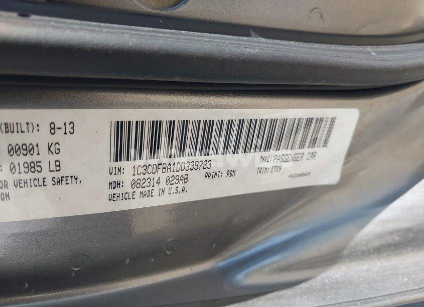 Photo 9 of 2013 Dodge Dart SXT (VIN 1C3CDFBA1DD339783)