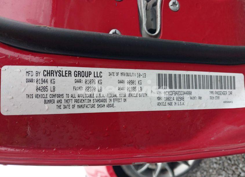 Photo 9 of 2013 Dodge Dart SXT (VIN 1C3CDFBA2DD344880)