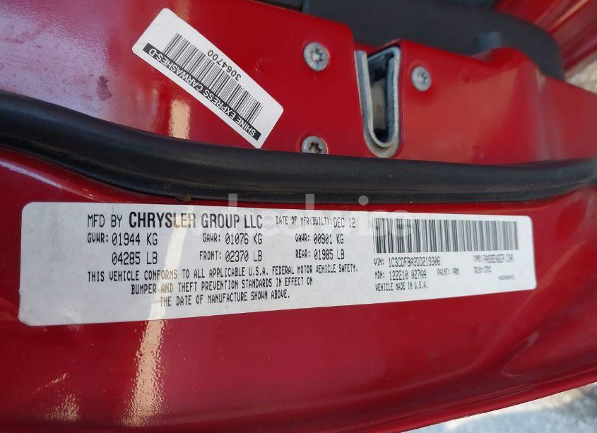 Photo 9 of 2013 Dodge Dart RALLYE (VIN 1C3CDFBA3DD219306)