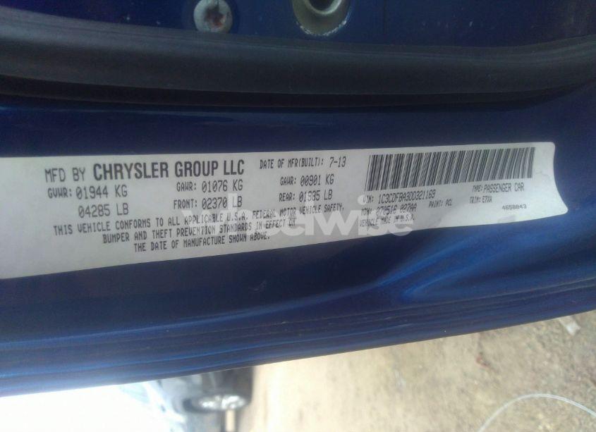 Photo 9 of 2013 Dodge Dart SXT (VIN 1C3CDFBA3DD321169)