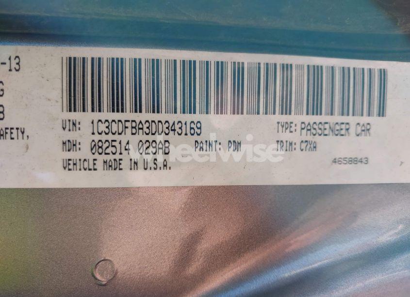 Photo 9 of 2013 Dodge Dart SXT (VIN 1C3CDFBA3DD343169)