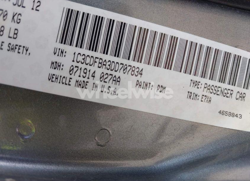 Photo 9 of 2013 Dodge Dart SXT (VIN 1C3CDFBA3DD707834)