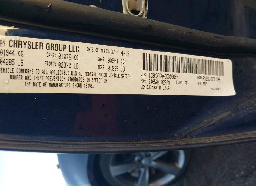 Photo 9 of 2013 Dodge Dart SXT (VIN 1C3CDFBA4DD310682)