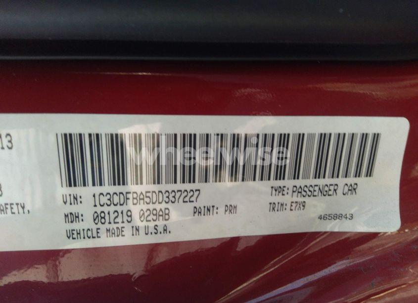 Photo 9 of 2013 Dodge Dart SXT (VIN 1C3CDFBA5DD337227)