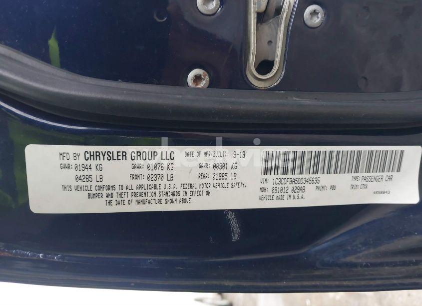 Photo 9 of 2013 Dodge Dart SXT (VIN 1C3CDFBA5DD345635)