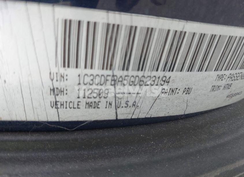 Photo 9 of 2016 Dodge Dart SXT (VIN 1C3CDFBA5GD623194)