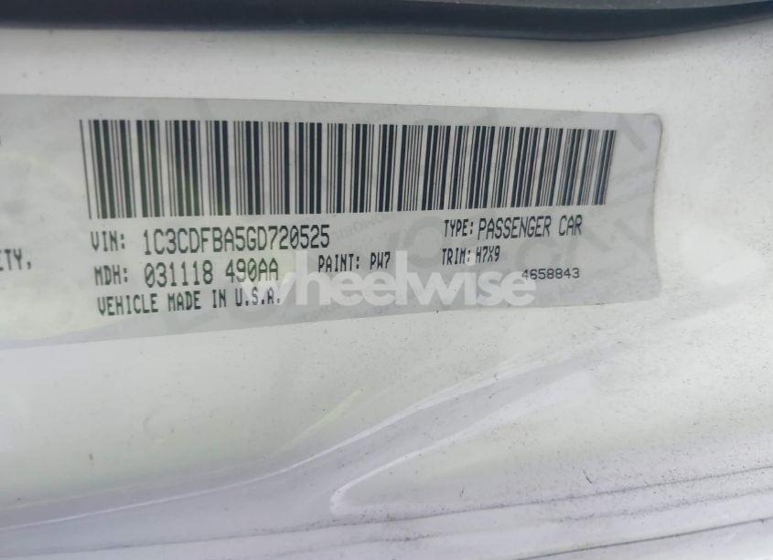 Photo 9 of 2016 Dodge Dart SXT (VIN 1C3CDFBA5GD720525)