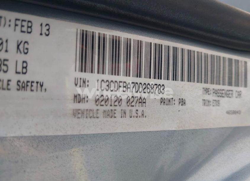 Photo 9 of 2013 Dodge Dart SXT (VIN 1C3CDFBA7DD268783)