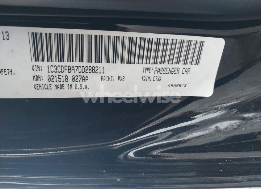 Photo 9 of 2013 Dodge Dart SXT (VIN 1C3CDFBA7DD288211)