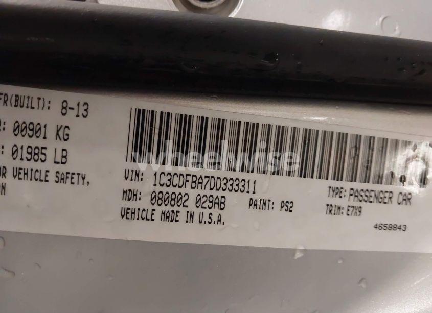 Photo 9 of 2013 Dodge Dart SXT (VIN 1C3CDFBA7DD333311)