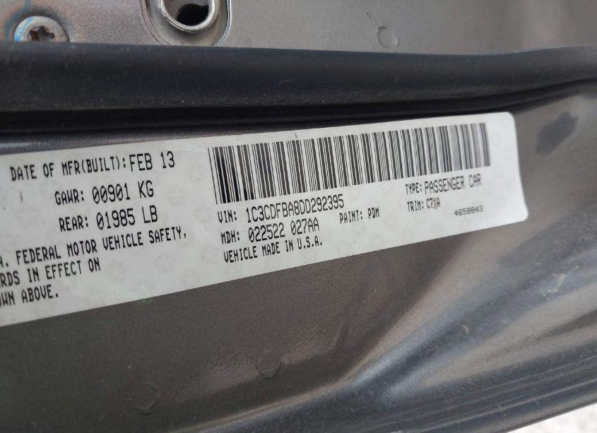 Photo 9 of 2013 Dodge Dart SXT (VIN 1C3CDFBA8DD292395)