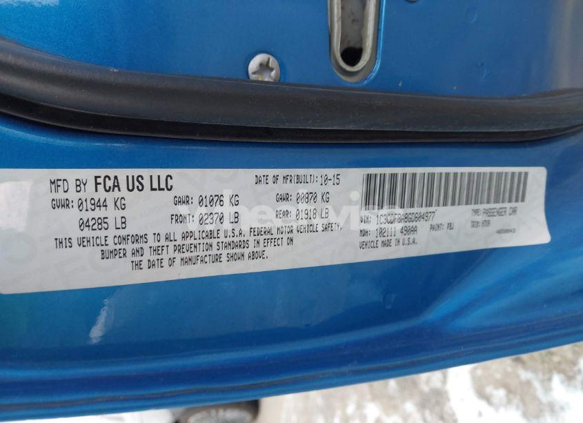 Photo 9 of 2016 Dodge Dart SXT (VIN 1C3CDFBA8GD604977)