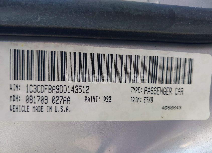 Photo 9 of 2013 Dodge Dart SXT (VIN 1C3CDFBA9DD143512)